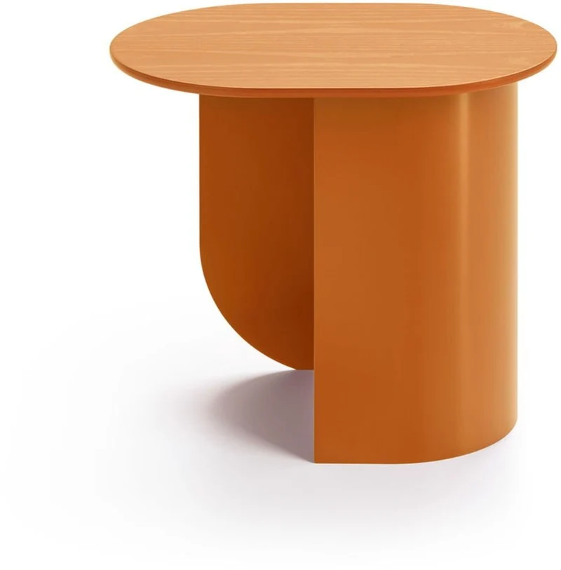 Table d'appoint en bois de hêtre caramel 32x44x40cm Plateau - Fest Amsterdam