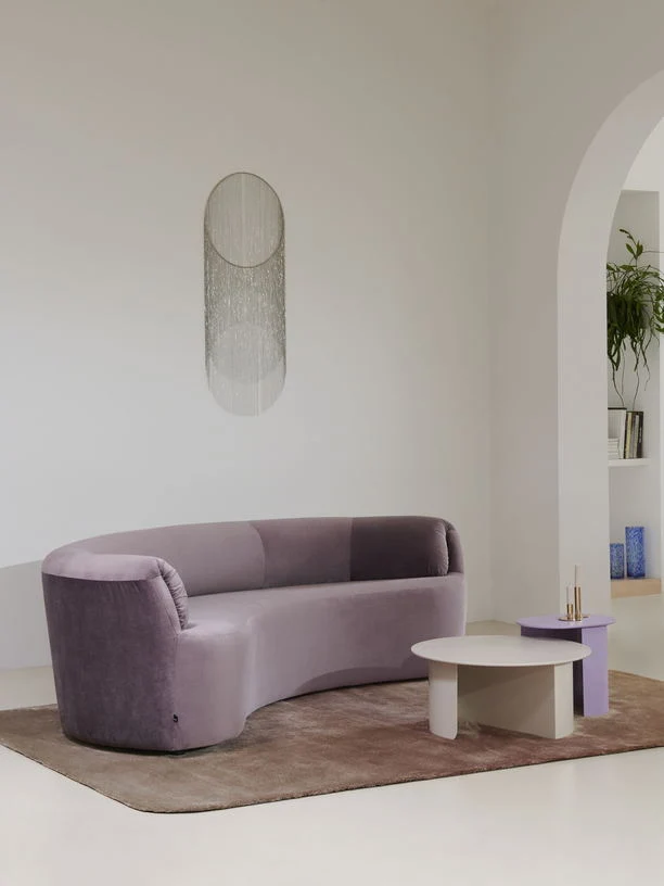 Table d'appoint en bois de hêtre violet lilas 32x44x40cm Plateau - Fest Amsterdam
