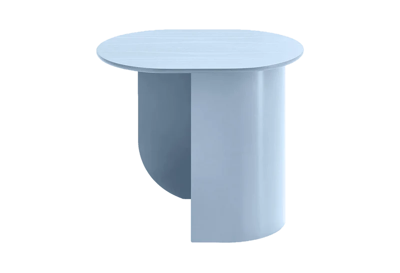 Table d'appoint en bois de hêtre bleu clair 32x44x40cm Plateau - Fest Amsterdam