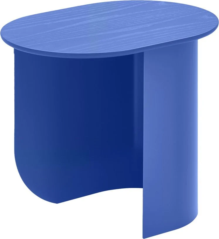 Table d'appoint en bois de hêtre bleu cobalt 32x44x40cm Plateau - Fest Amsterdam