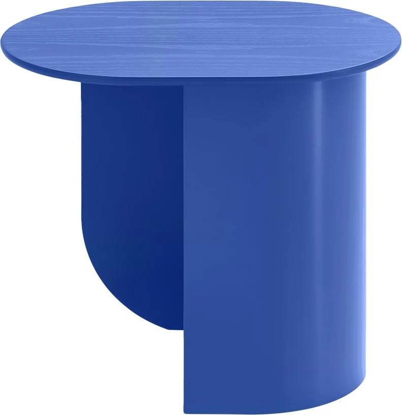 Table d'appoint en bois de hêtre bleu cobalt 32x44x40cm Plateau - Fest Amsterdam