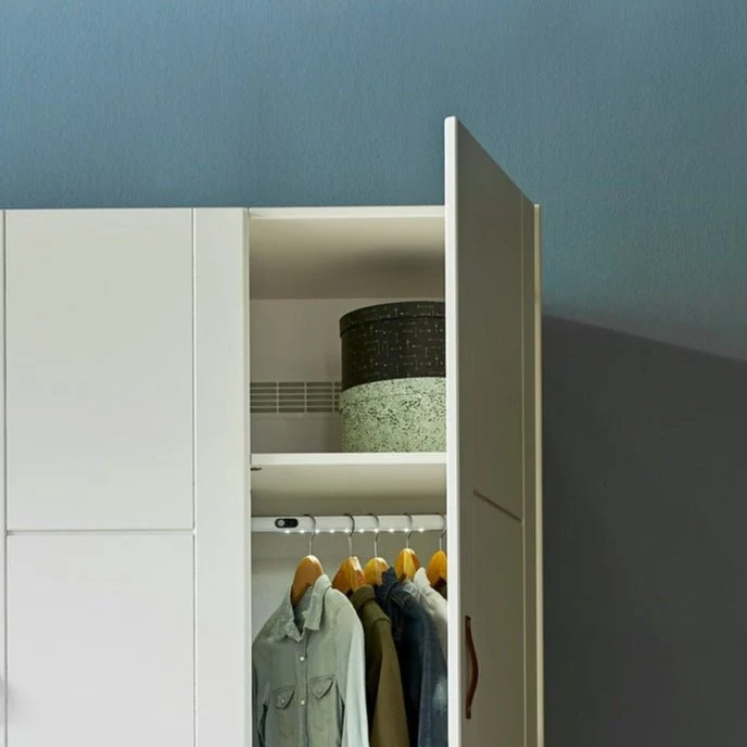 Lifetime Kidsrooms Kleiderschrank mit Kleiderstange - 100 cm Weiss