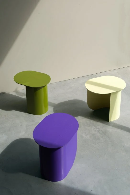 Table d'appoint en bois de hêtre vert 32x44x40cm Plateau - Fest Amsterdam