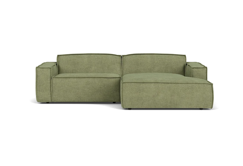 Canapé d'angle gauche en tissu vert clair 252x71x163 cm Edge - Fest Amsterdam