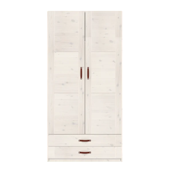 Lifetime Kidsrooms Kleiderschrank mit Schubladen - 100 cm Weiss