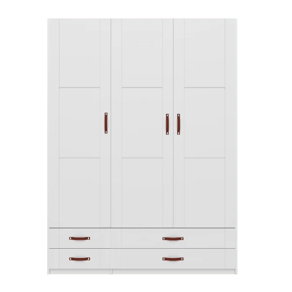 Lifetime Kidsrooms Kleiderschrank mit Schubladen - 150 cm Weiss