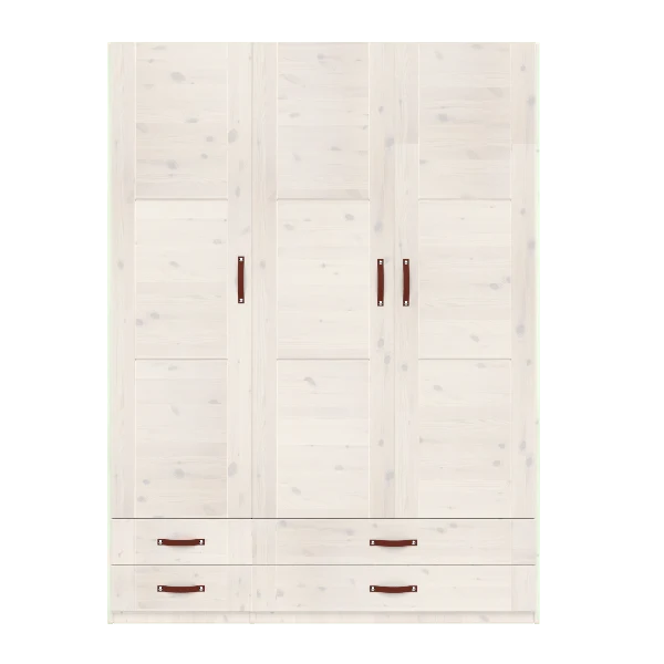Lifetime Kidsrooms Kleiderschrank mit Schubladen - 150 cm Weiss