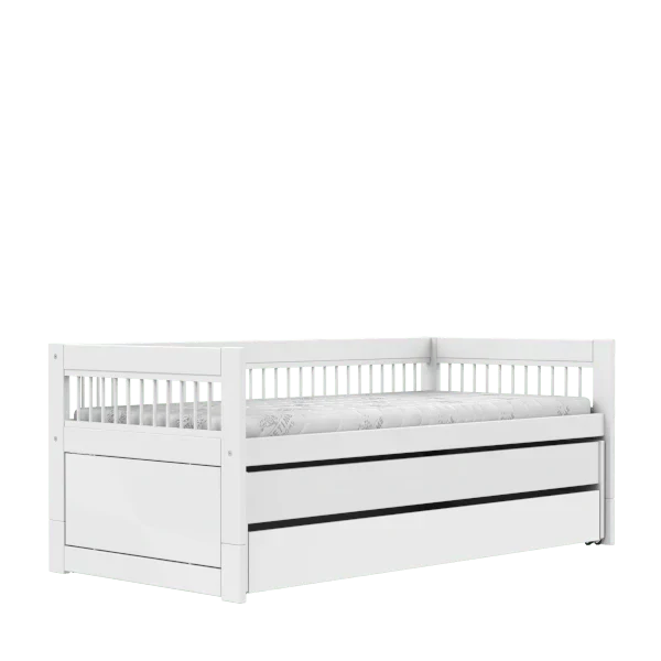 Lifetime Kidsrooms Tagesbett mit Gästebett und Bettschublade – Breeze Weiss