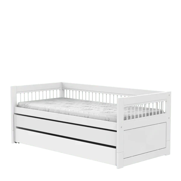 Lifetime Kidsrooms Tagesbett mit Gästebett und Bettschublade – Breeze Weiss