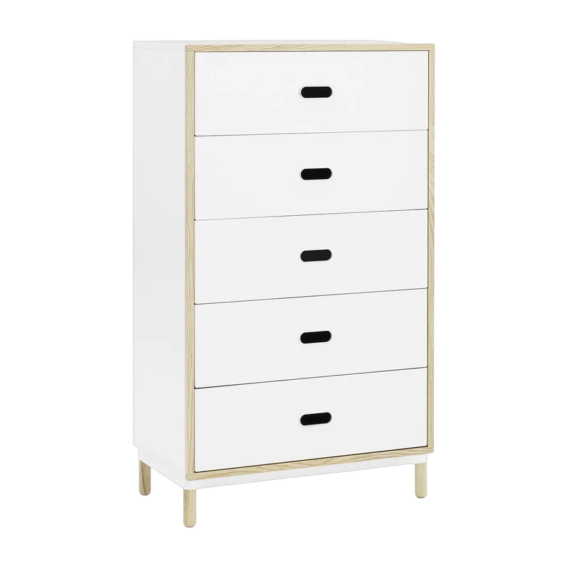 Chiffonnier à 5 tiroirs blanc Sideboard blanc - Normann Copenhagen