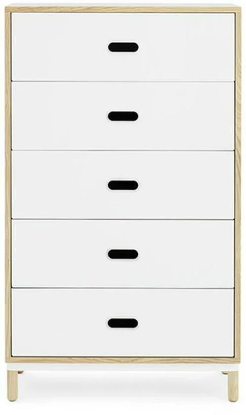 Chiffonnier à 5 tiroirs blanc Sideboard blanc - Normann Copenhagen