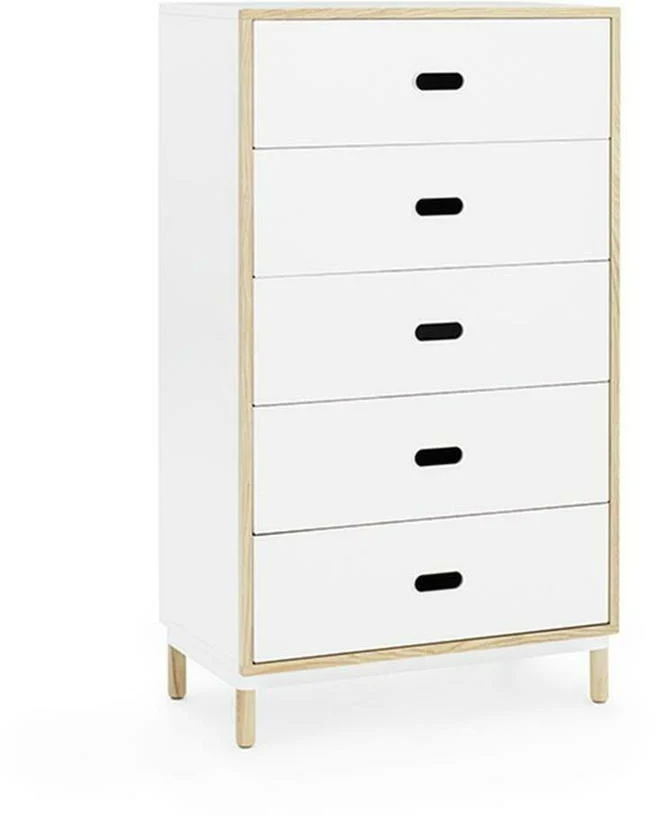 Chiffonnier à 5 tiroirs blanc Sideboard blanc - Normann Copenhagen
