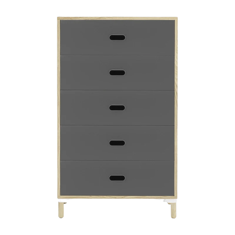 Chiffonnier à 5 tiroirs gris Sideboard Grey - Normann Copenhagen