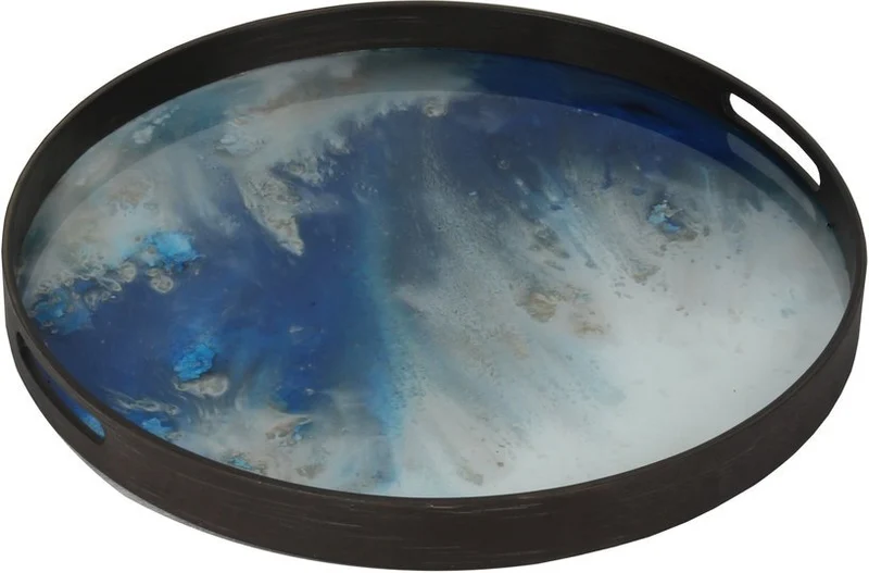 Plateau rond Blue Mist Organic - Ethnicraft Accessories