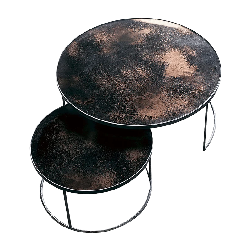 2 Tables basses bronze Nesting Coffee - Ethnicraft Accessories