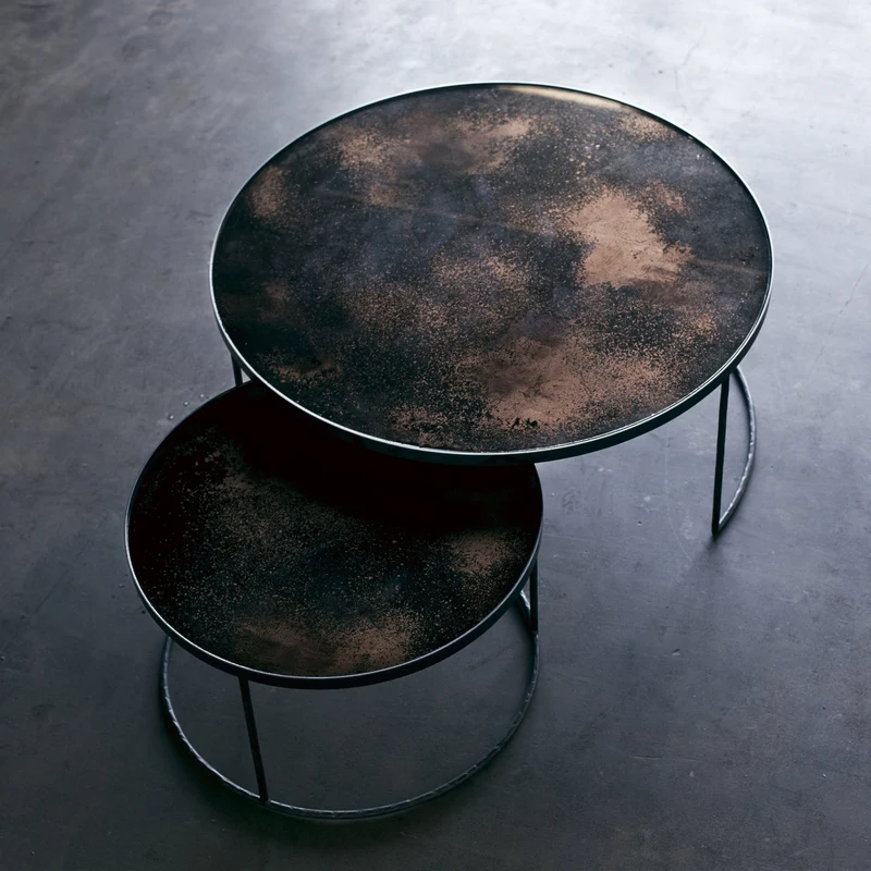 2 Tables basses bronze Nesting Coffee - Ethnicraft Accessories