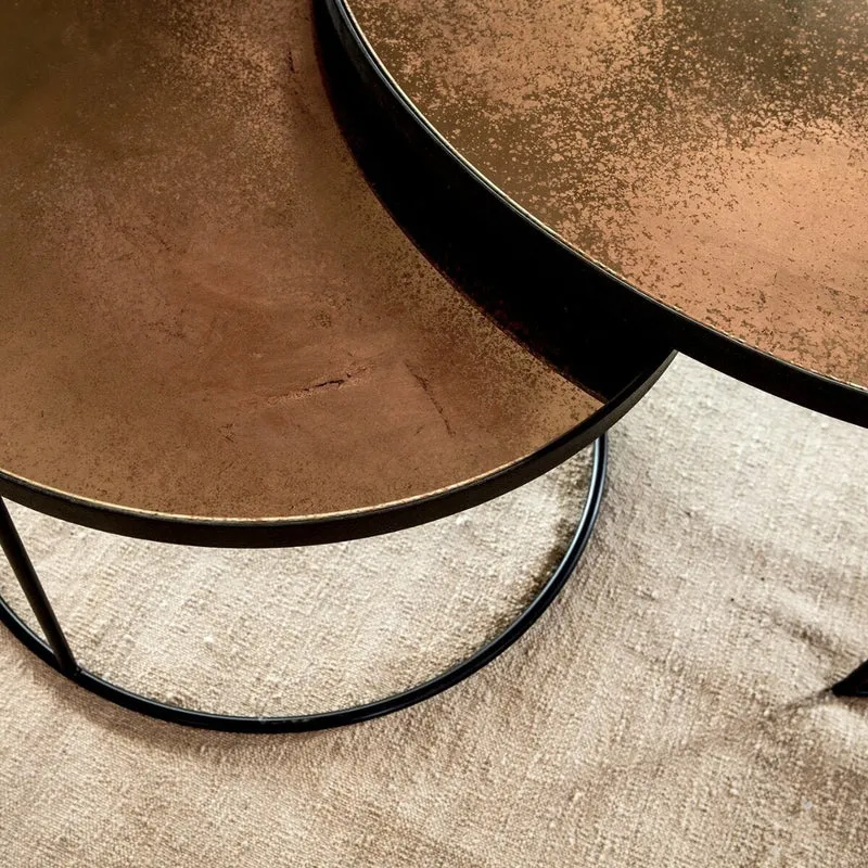 2 Tables basses bronze Nesting Coffee - Ethnicraft Accessories