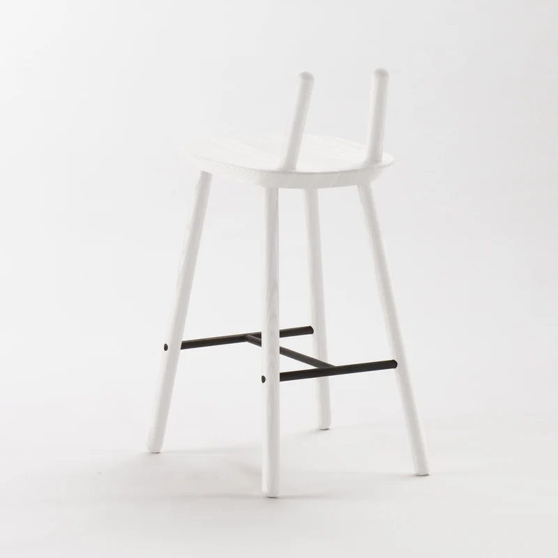 Chaise de bar blanche 65 cm Naïve - Emko