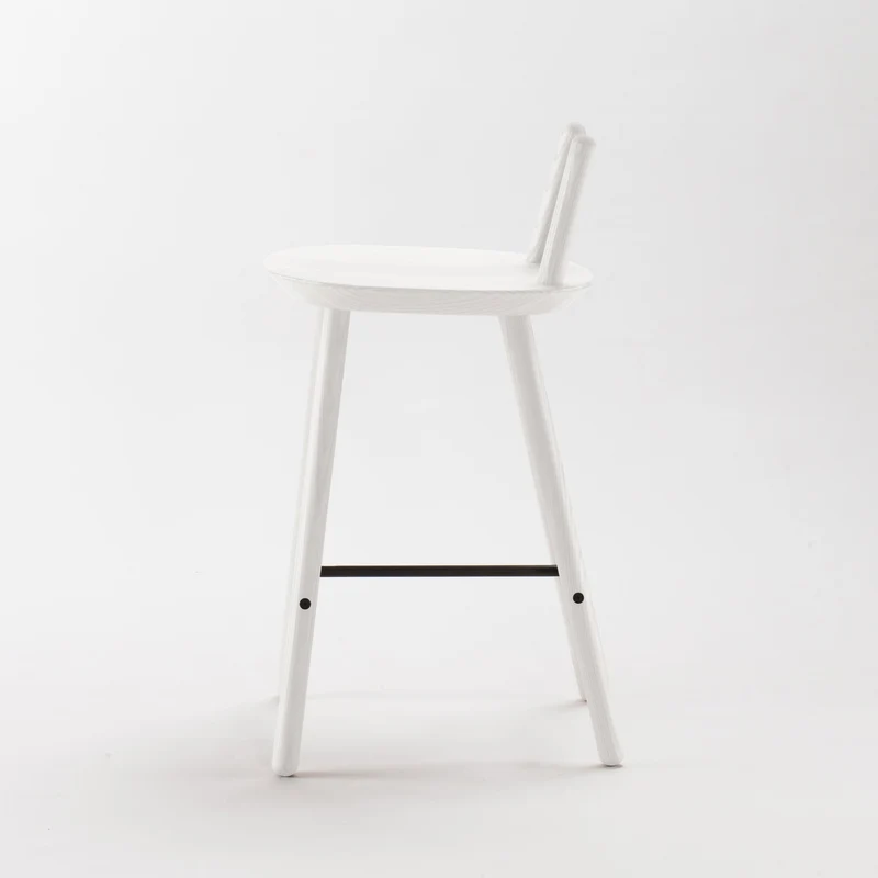 Chaise de bar blanche 65 cm Naïve - Emko