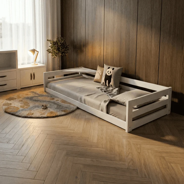 Lifetime Kidsrooms Montessori Bodenbett - Elements Weiss