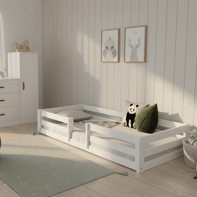 Lifetime Kidsrooms Montessori Bodenbett - Elements Weiss