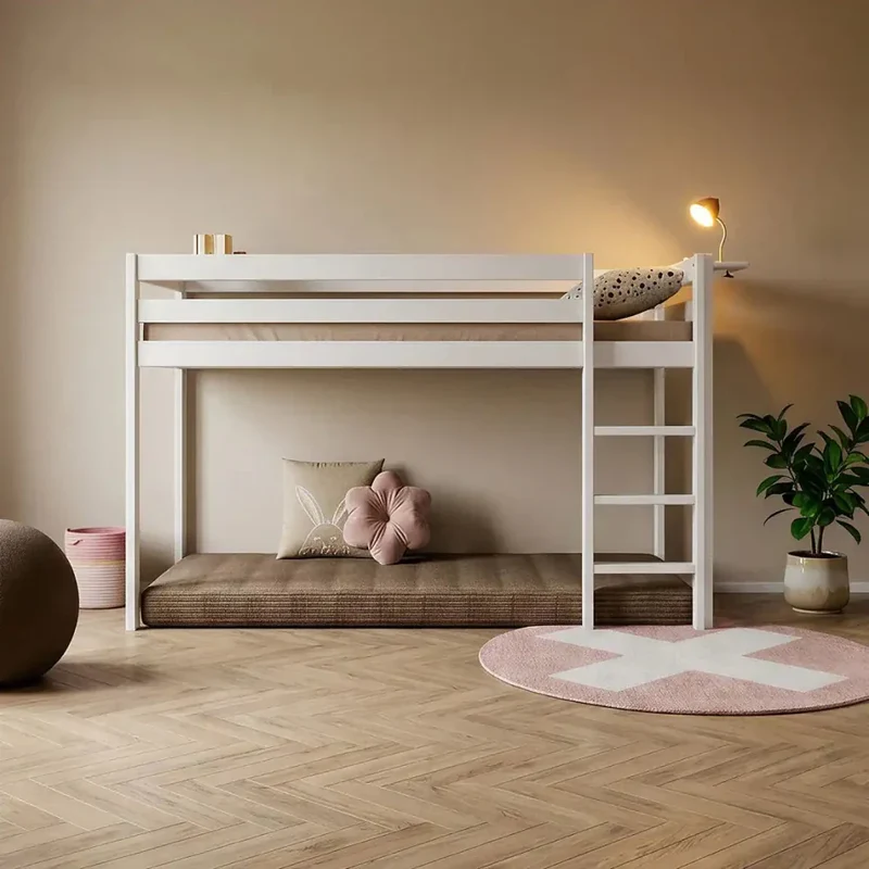 Lifetime Kidsrooms Hochbett 128 cm - Elements Weiss