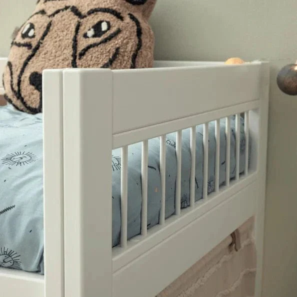 Lifetime Kidsrooms Hochbett 128 cm mit Leiter – Breeze Weiss