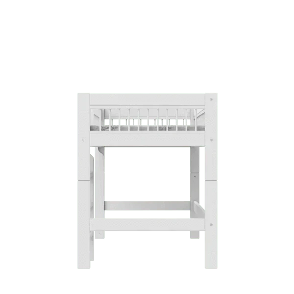 Lifetime Kidsrooms Hochbett 128 cm mit Leiter – Breeze Weiss