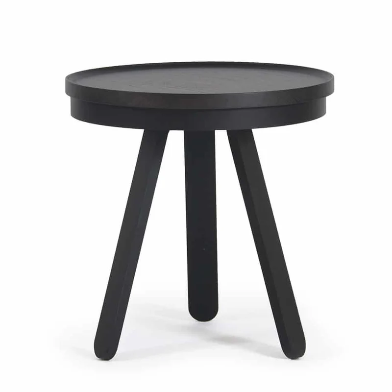 Table d'appoint noire 42 cm Batea - Woodendot