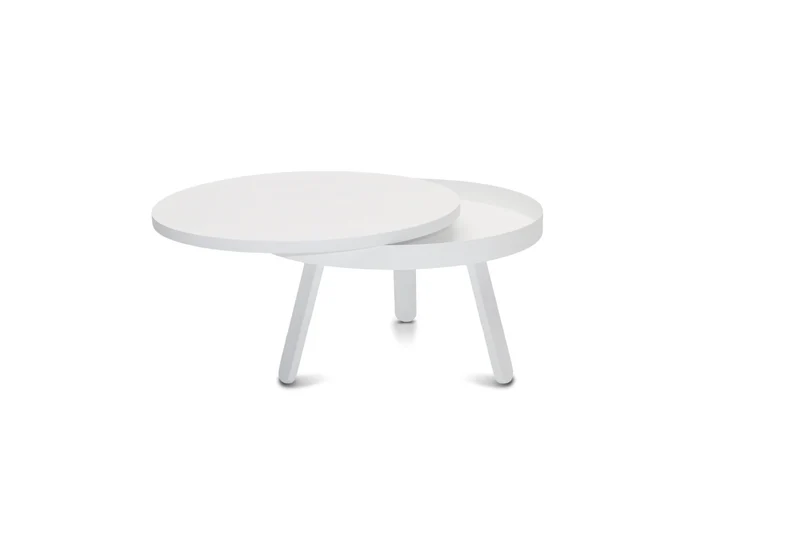 Table basse blanche 62 cm Batea - Woodendot