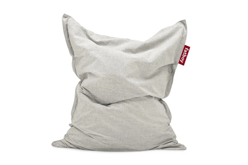 Fauteuil à bascule extérieur en métal noir avec coussin gris clair Rock'n Roll Combi - Fatboy