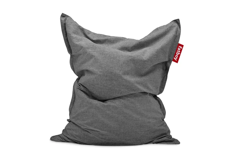 Fauteuil à bascule extérieur en métal noir avec coussin gris Rock 'n Roll Combi - Fatboy