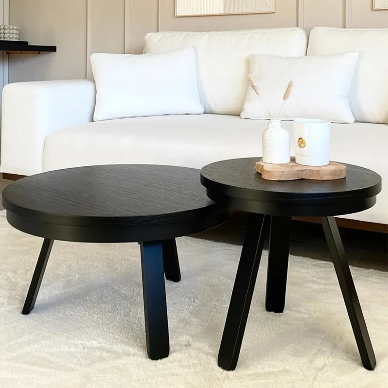 Table basse noire 62 cm Batea - Woodendot