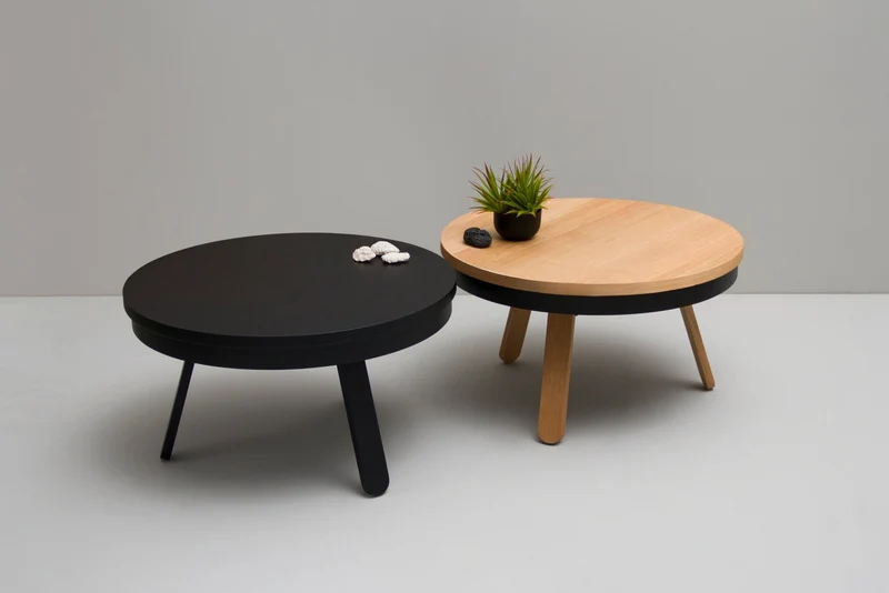 Table basse noire 62 cm Batea - Woodendot