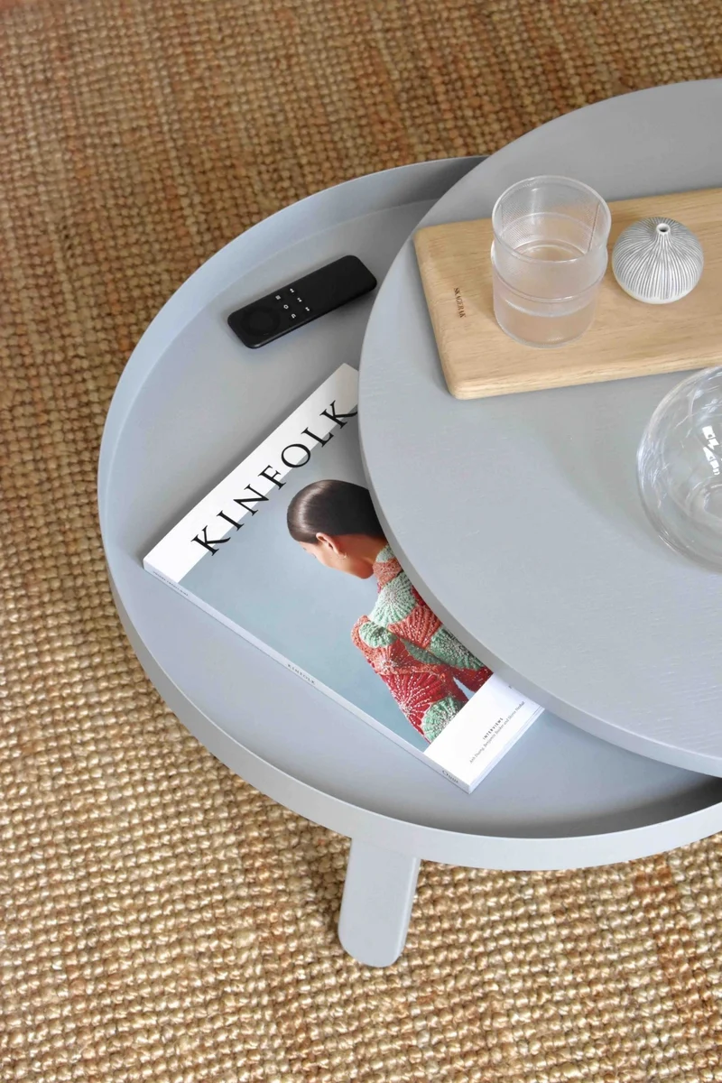 Table basse grise 62 cm Batea - Woodendot