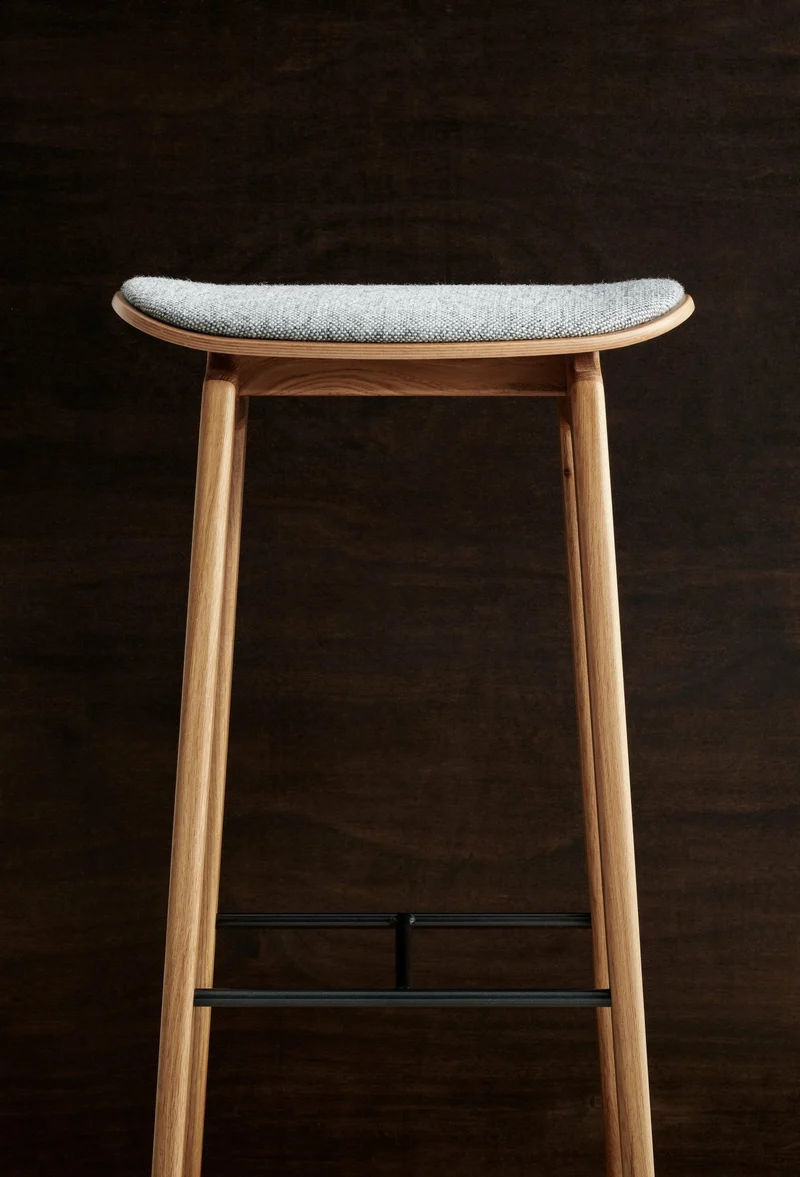 Tabouret de bar en chêne naturel 75 cm NY11 - Norr11