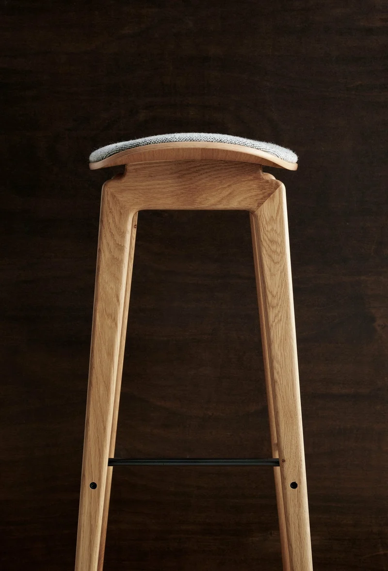 Tabouret de bar en chêne naturel 75 cm NY11 - Norr11