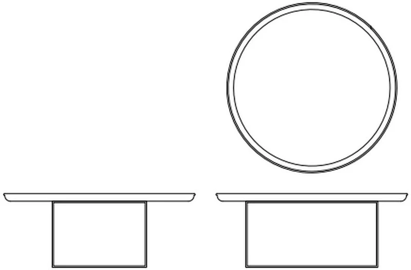 Table basse blanche 90 cm Duke - Norr11