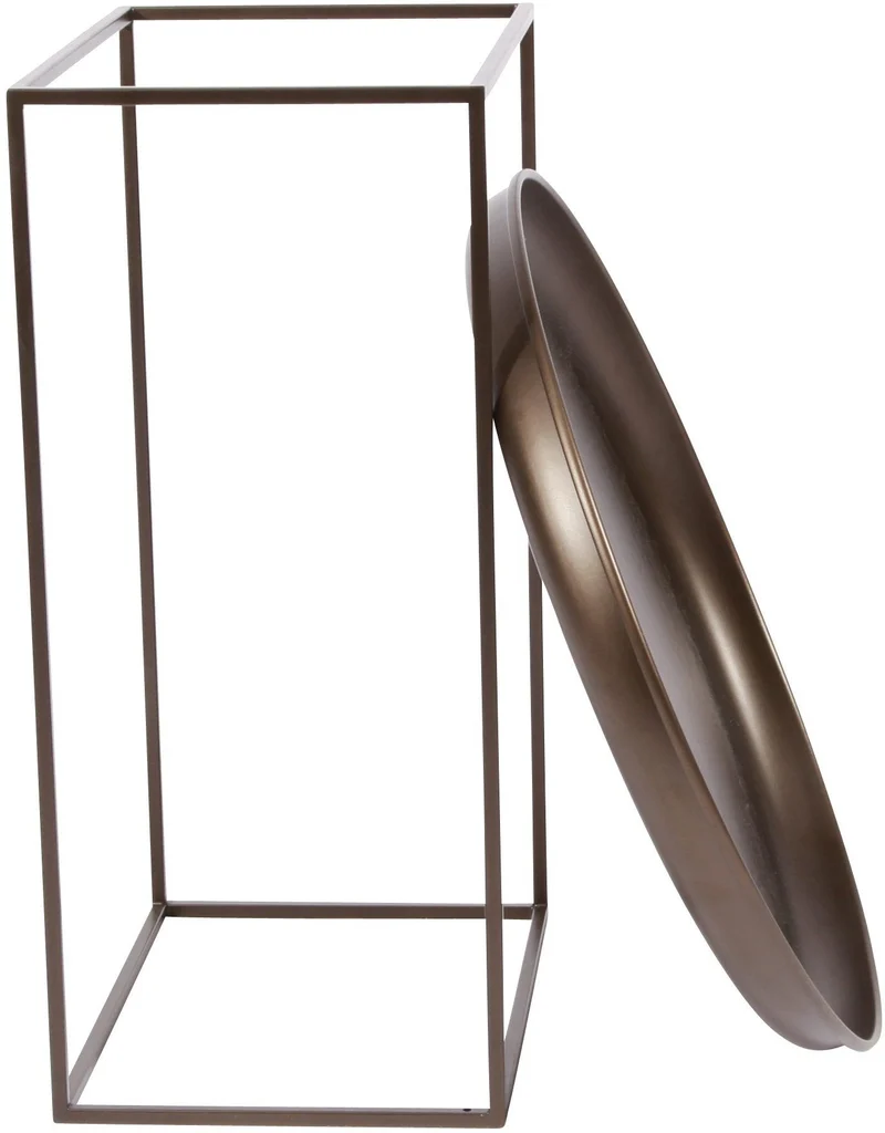 Table d'appoint ronde en acier noire 45 cm Duke - NORR11