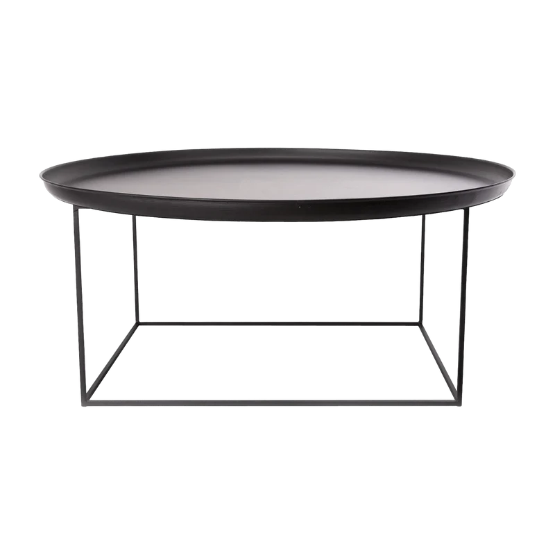 Table basse noire 90 cm Duke - Norr11