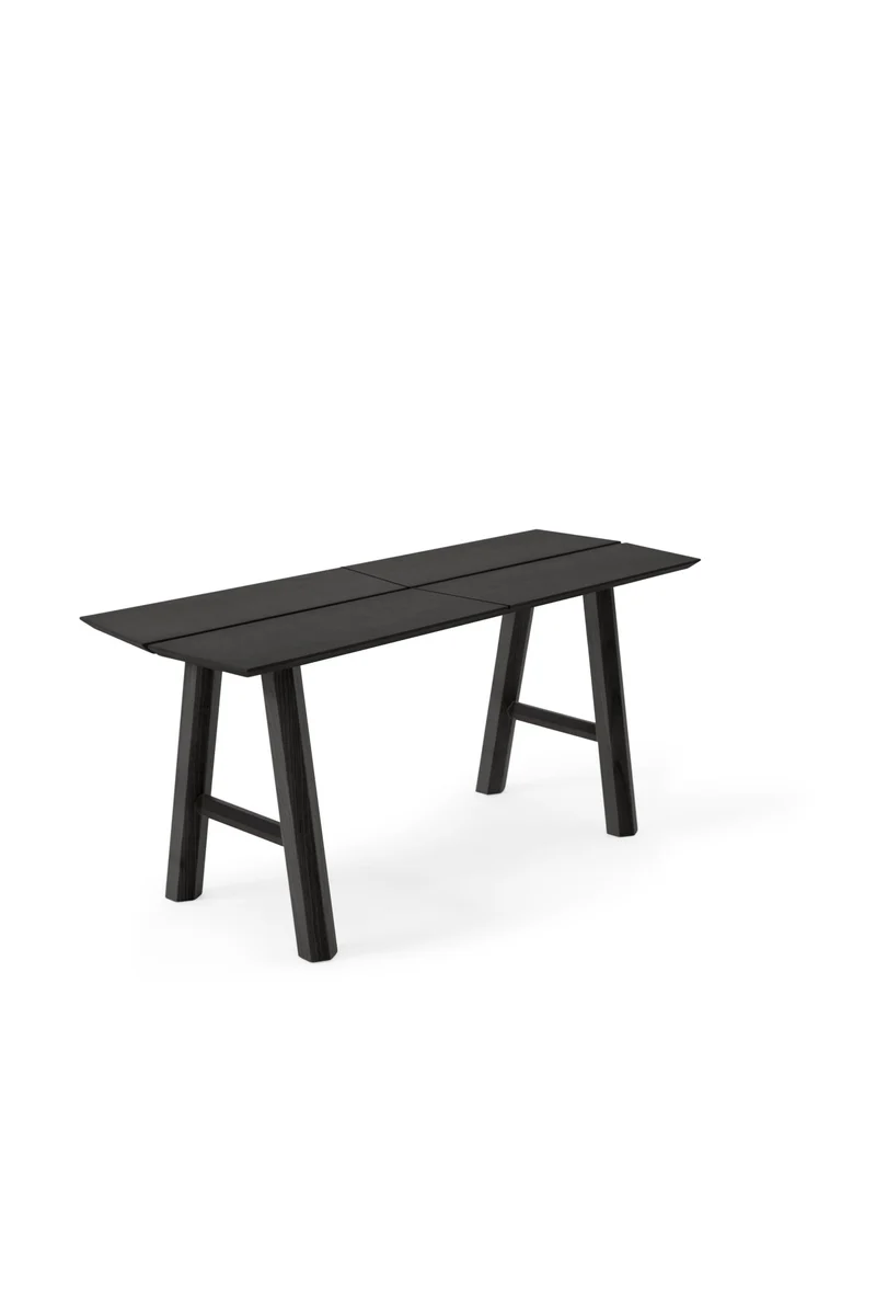 Banc noir et pieds noir SAVIA - Woodendot