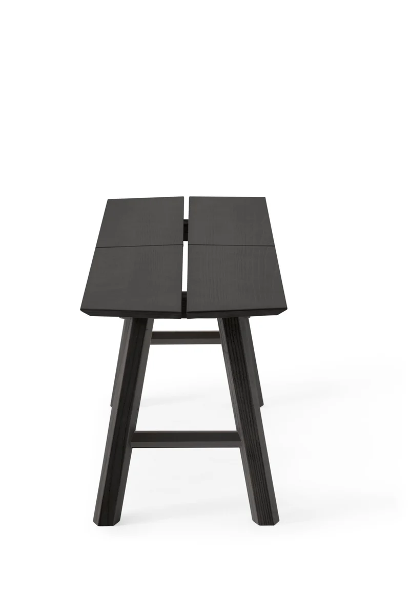 Banc noir et pieds noir SAVIA - Woodendot