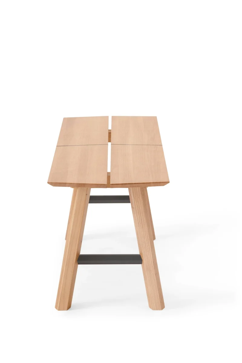 Banc chêne et pieds noirs SAVIA - Woodendot
