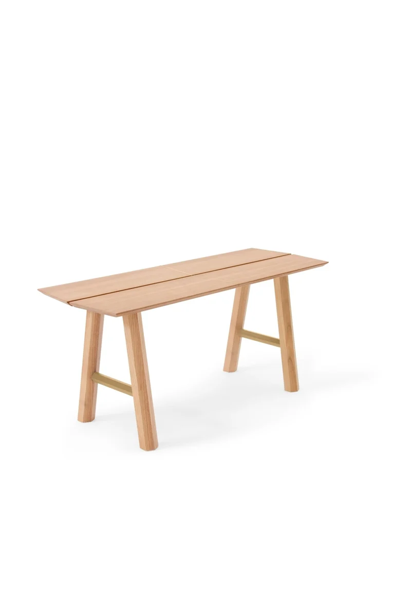 Banc chêne et pieds chêne SAVIA - Woodendot