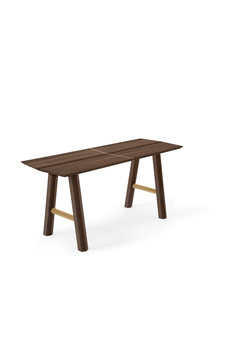 Banc noyer et pieds chêne SAVIA - Woodendot