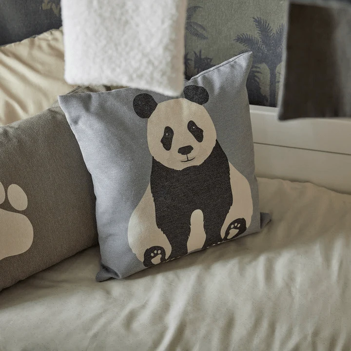 Lifetime Kidsrooms Quadratisches Kissen - Panda Paradise
