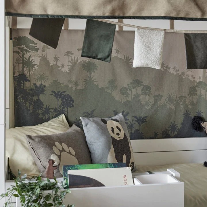 Lifetime Kidsrooms Quadratisches Kissen - Panda Paradise