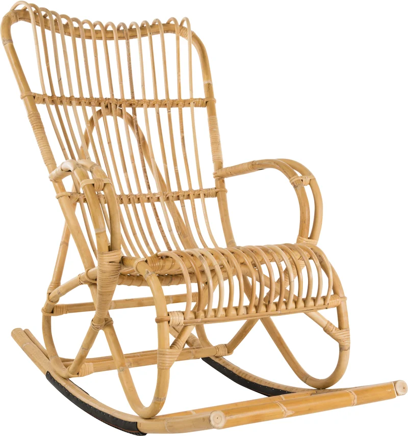Rocking chair en rotin Marlène - KOK