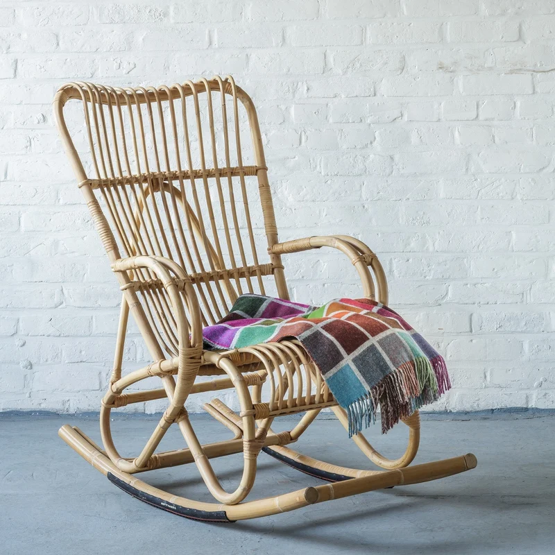 Rocking chair en rotin Marlène - KOK