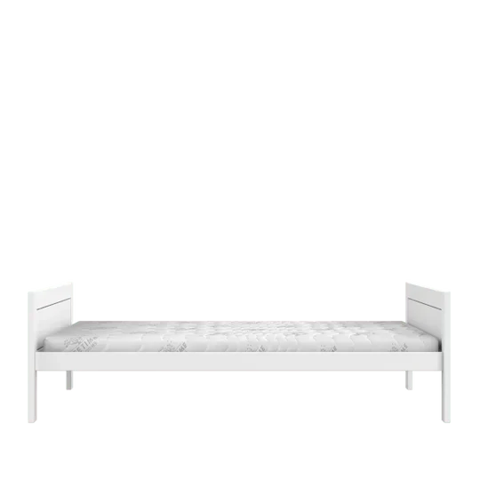 Lifetime Kidsrooms Kinderbett 120 x 200 ohne Rückseite Weiss